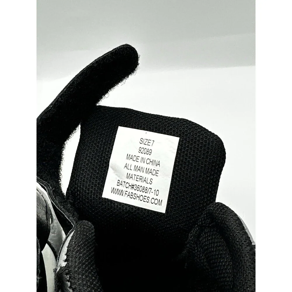 Max Casuals Toddler Kids Size 7 High Top Sneakers Black White Gray Panda